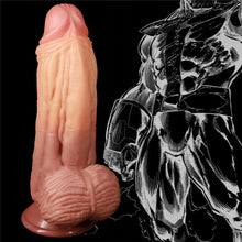 Load image into Gallery viewer, Lovetoy 10&#39;&#39; Dual layered Liquid Silicone Nature Cock