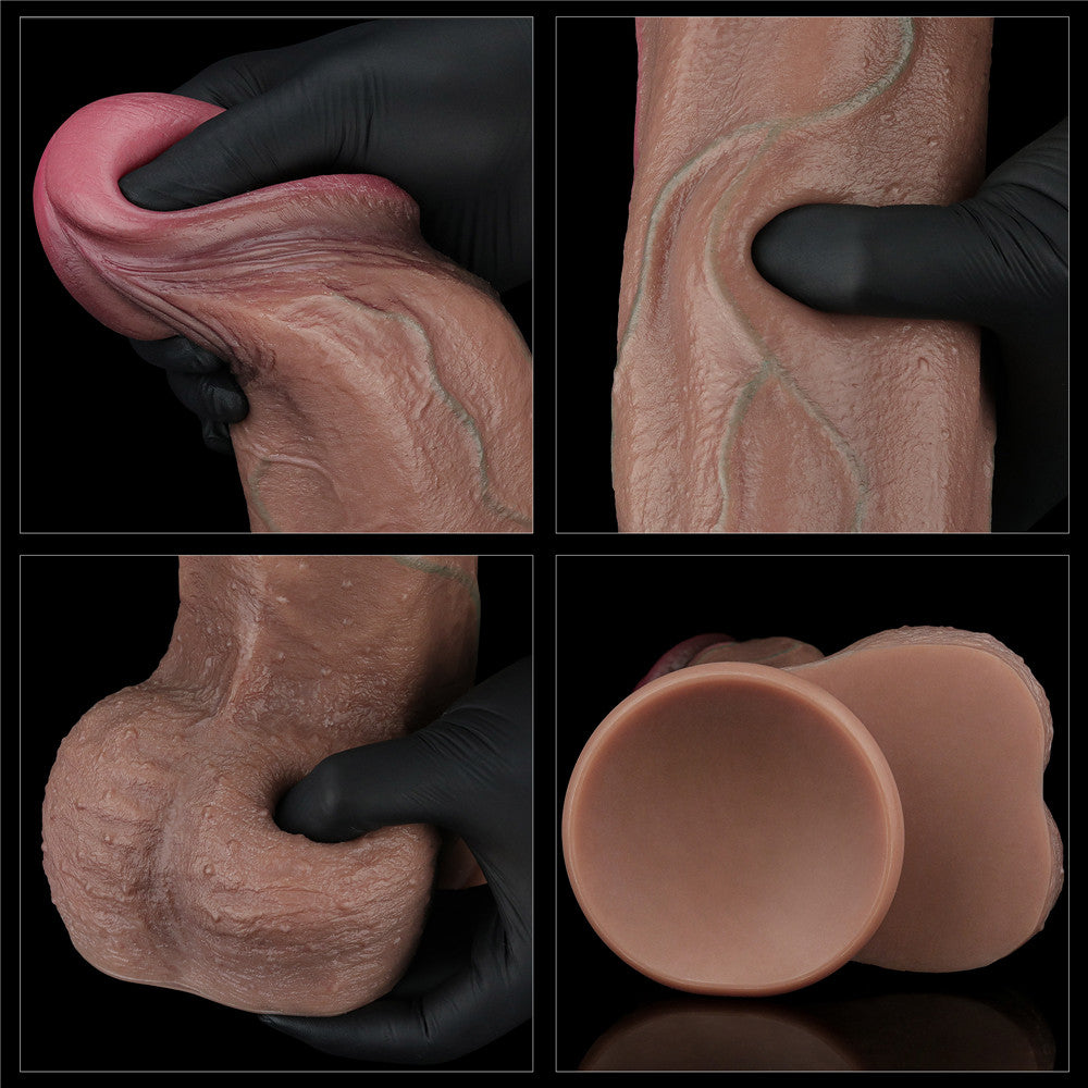 Lovetoy 13" Dual Layered Silicone Cock XXL