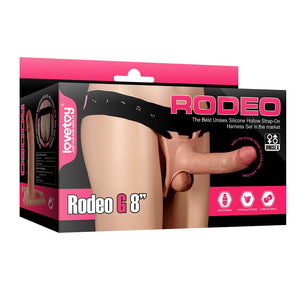Lovetoy Rodeo G 8" Unisex Hollow Strap On