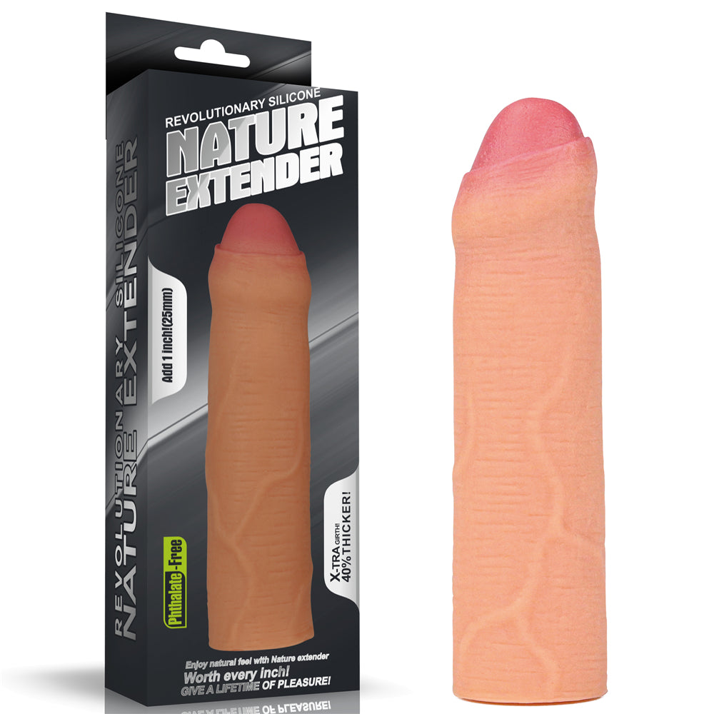 Lovetoy Add 1" Revolutionary Silicone Nature Extender Uncircumcised