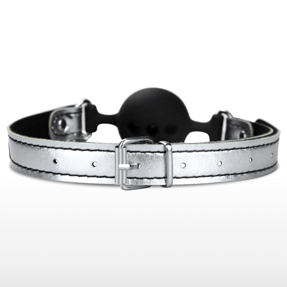 Lovetoy Breathable Ball Gag With Nipple Clamp