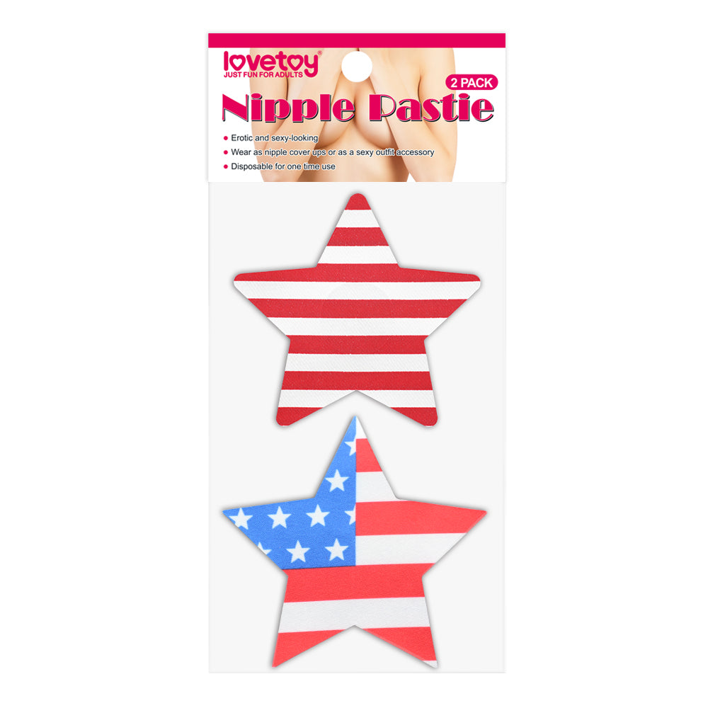 Lovetoy Stars and Stripes Nipple Pasties (2 Pack)