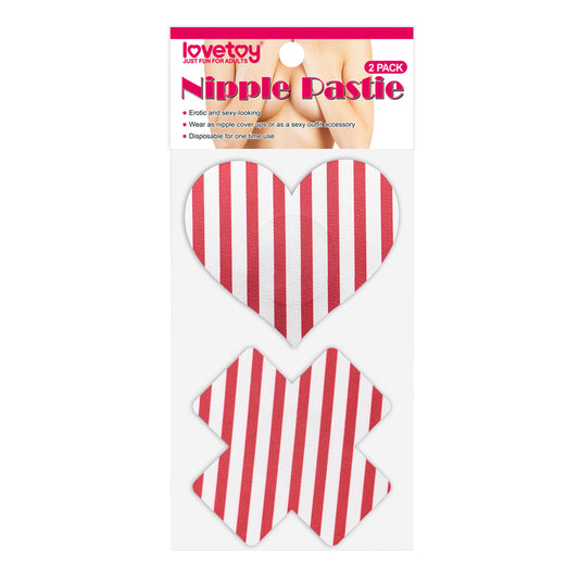 Lovetoy Cross and Heart Nipple Pasties (2 Pack)