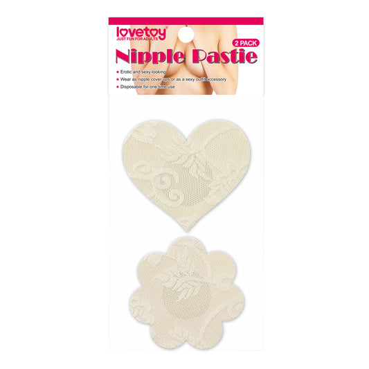 Lovetoy Lace Heart and Flower Nipple Pasties (2 Pack)