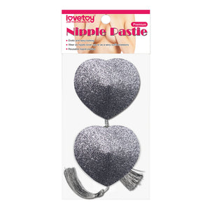 Lovetoy Reusable Glitter Heart Tassel Nipple Pasties