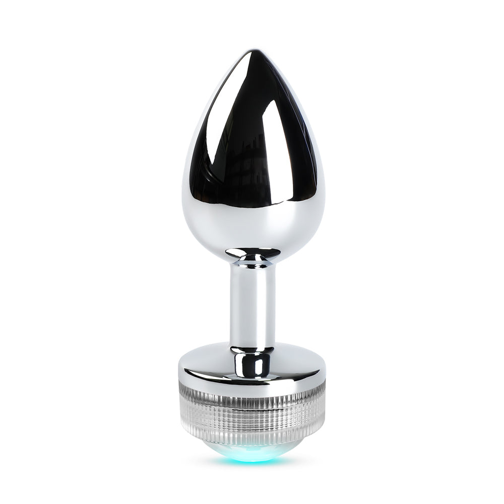 Light Up LED Metallic Butt Plug with 20 Key Remote