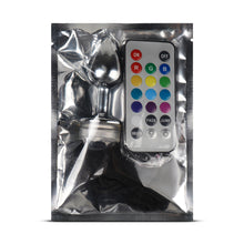 Load image into Gallery viewer, Light Up LED Metallic Butt Plug with 20 Key Remote