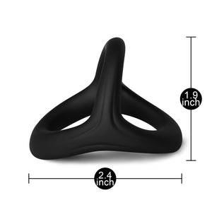 3 in 1 Ultra Soft Cock Ring for Erection Enhancing Type I