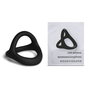 3 in 1 Ultra Soft Cock Ring for Erection Enhancing Type I