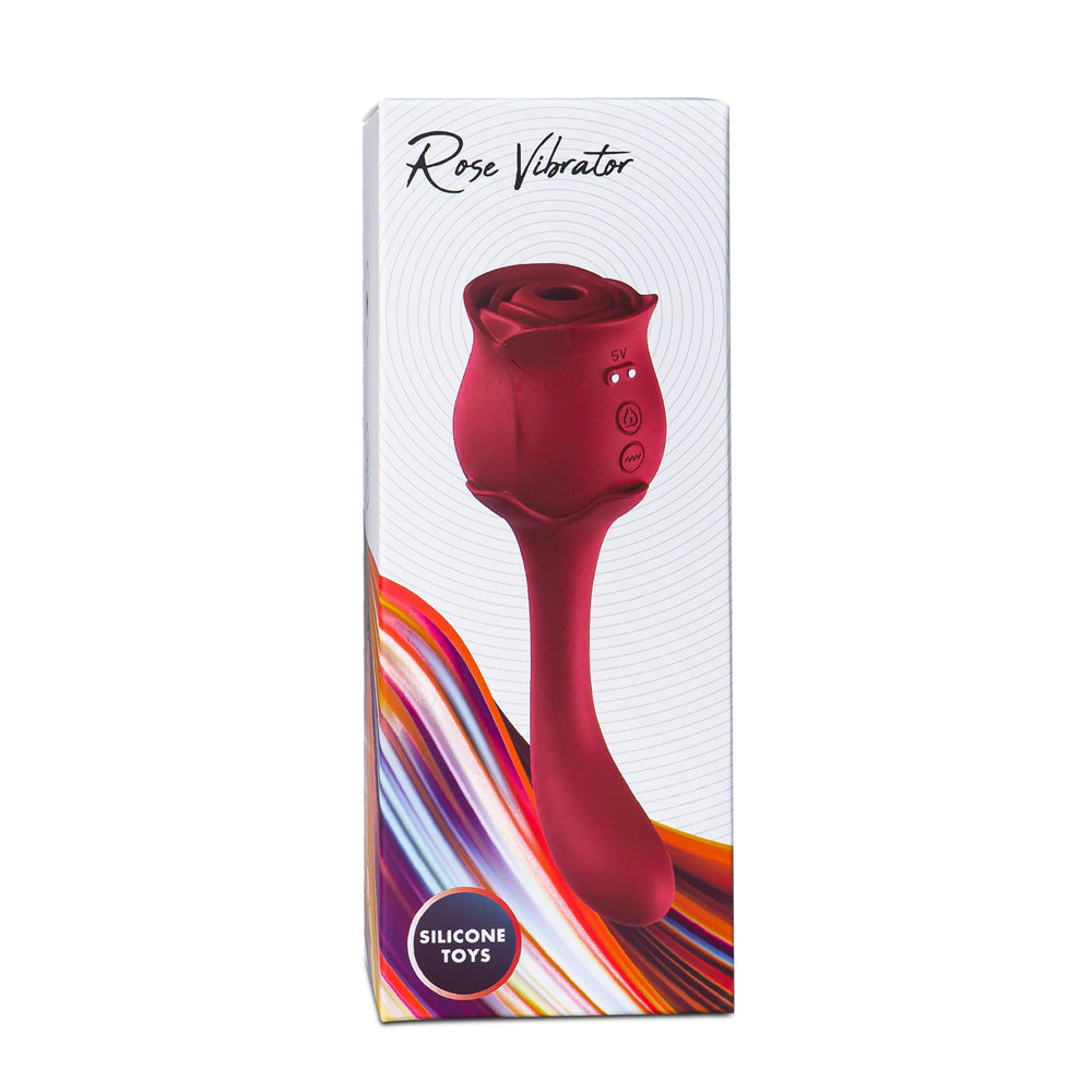 2 in 1 Rose Suction Vibrator, 10 Function