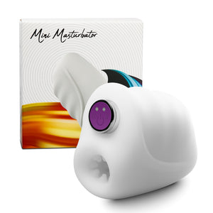 Mini Rechargeable Vibrating Male Masturbator, 10 Function