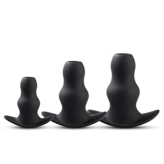 Silicone Hollow Butt Plug Set (3 pcs)