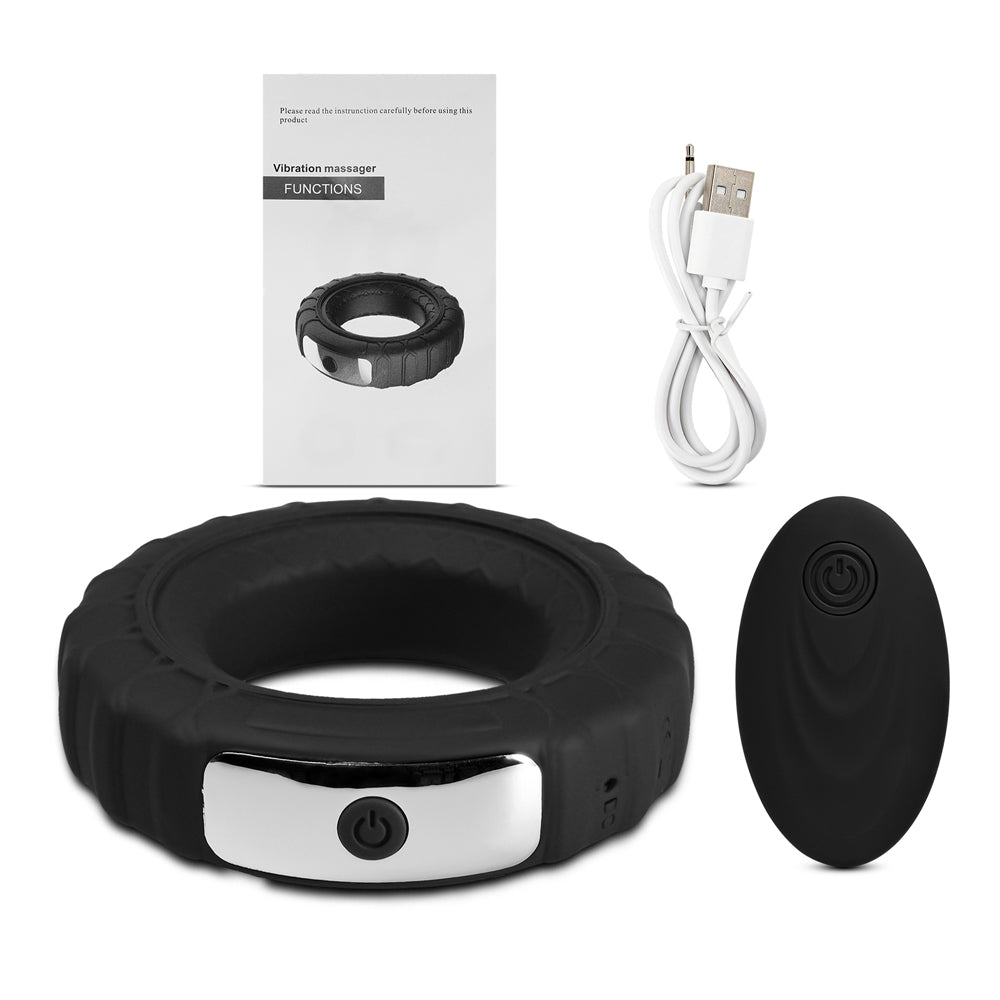 Vibrating Penis Ring with Remote, 10 Function