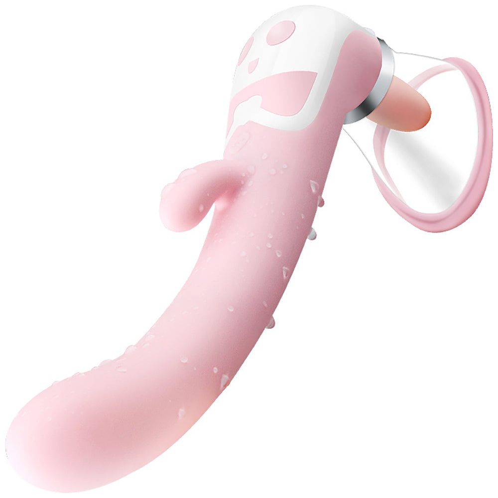 Rechargeable Tongue & Suction Vibrator, 12 Speed