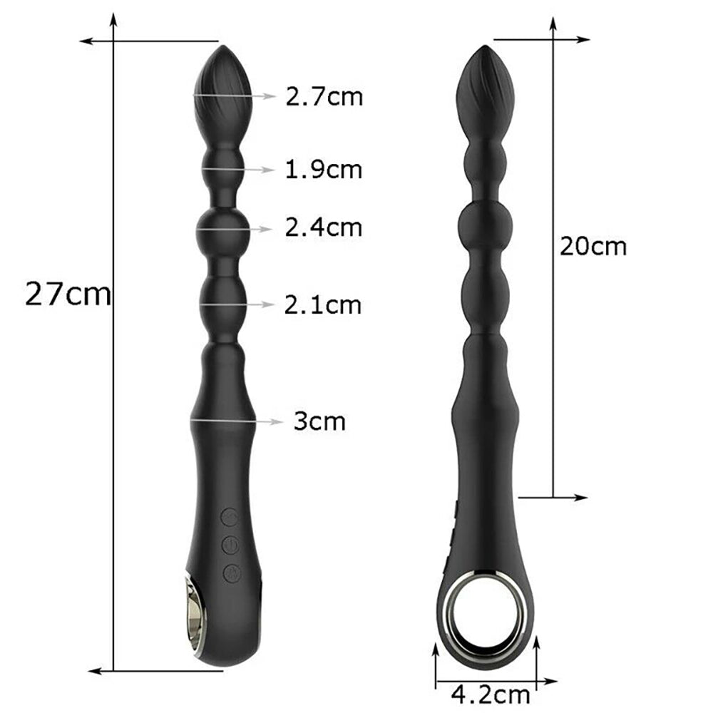 Warming Rechargeable Anal Bead Vibrator