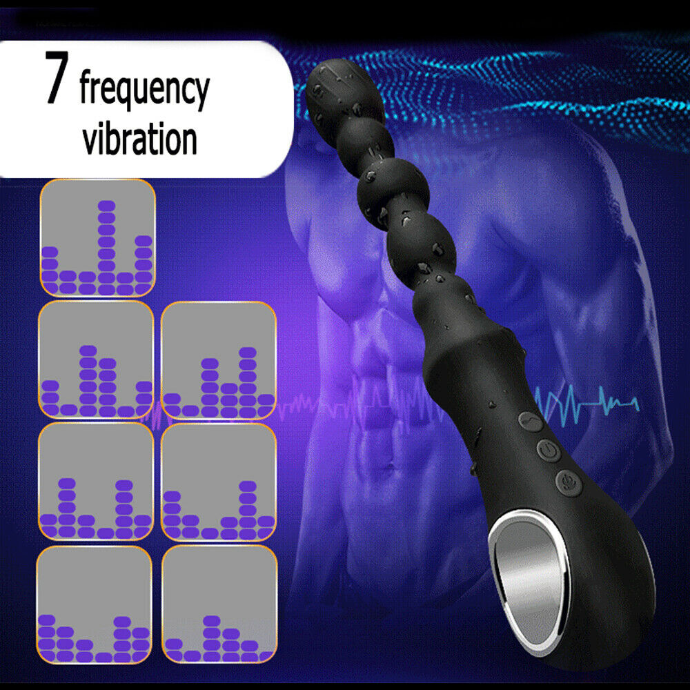 Warming Rechargeable Anal Bead Vibrator