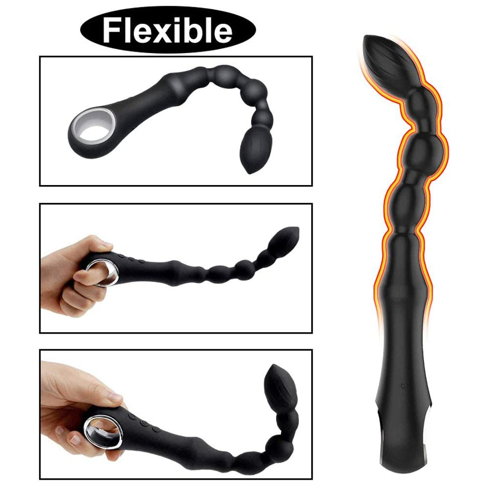 Warming Rechargeable Anal Bead Vibrator