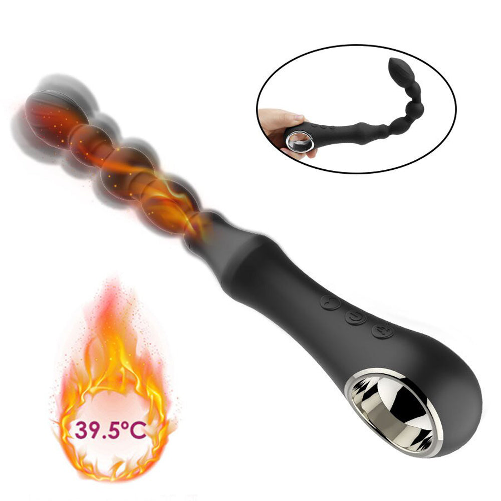 Warming Rechargeable Anal Bead Vibrator