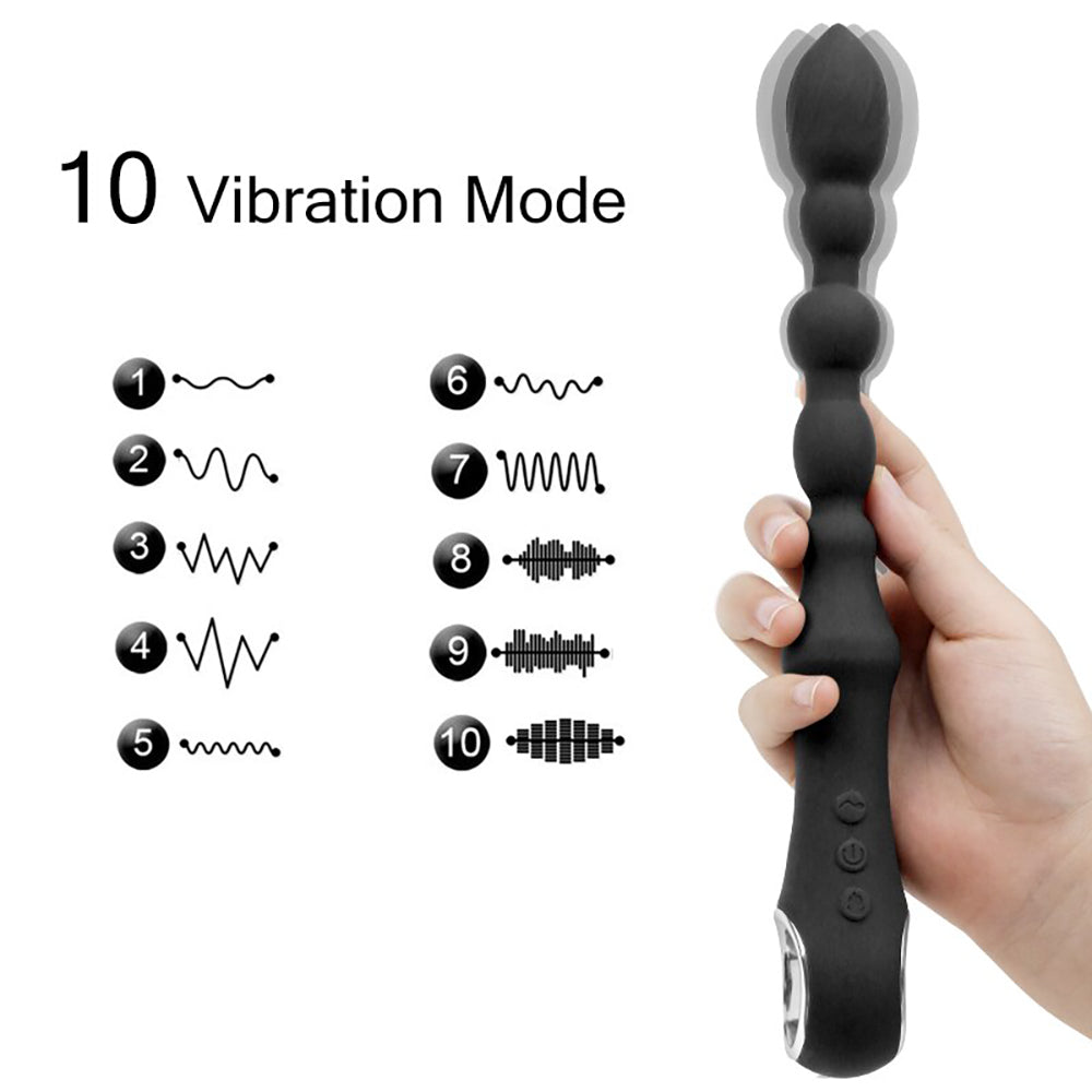 Warming Rechargeable Anal Bead Vibrator