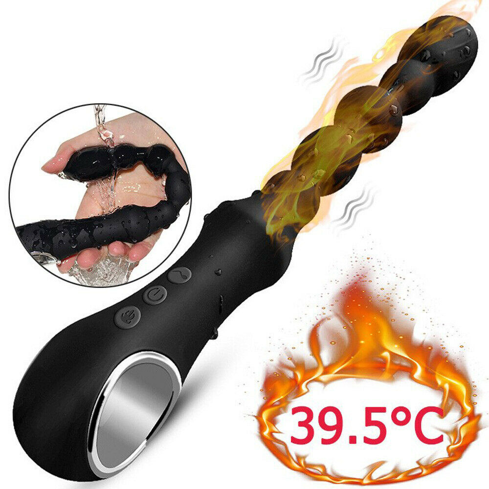 Warming Rechargeable Anal Bead Vibrator