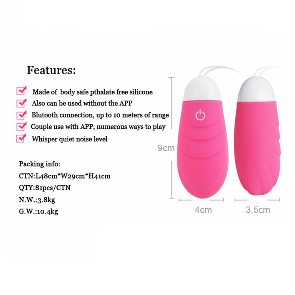 App Controlled Rechargeable Love Egg Vibrator (IOS)