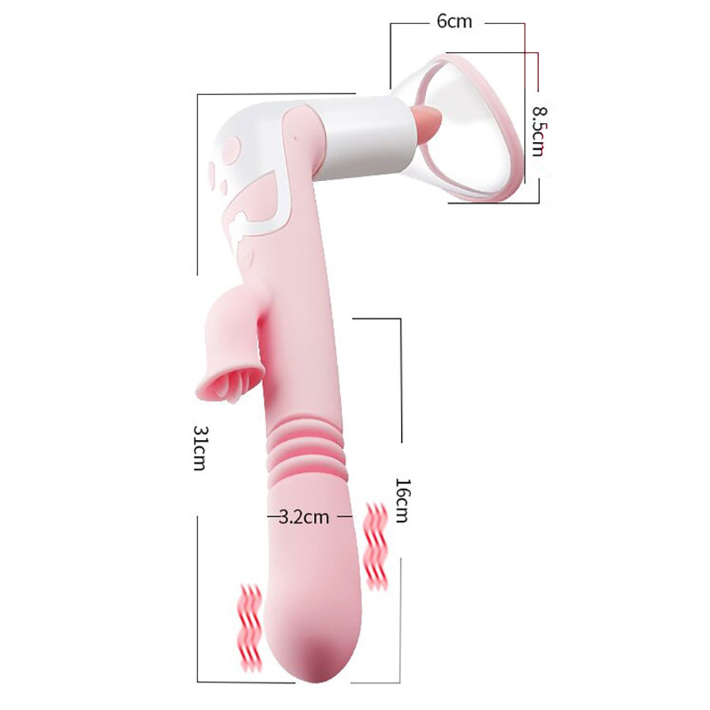 Rechargeable Tongue & Suction Vibrator II, 12 Speed