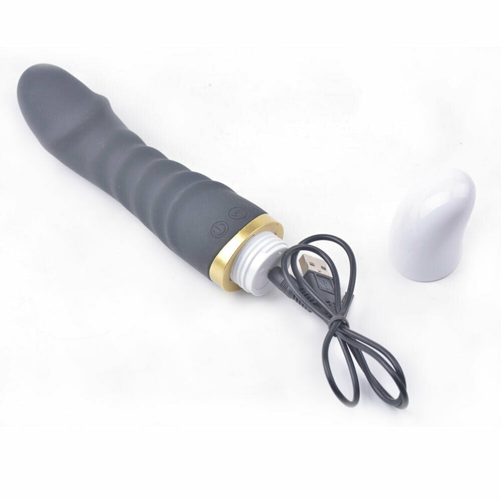 G-Spot Bass Vibration Dildo Vibrator, USB Rechargeable, 12 Function