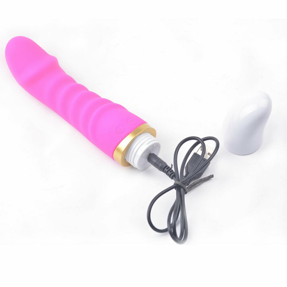 G-Spot Bass Vibration Dildo Vibrator, USB Rechargeable, 12 Function