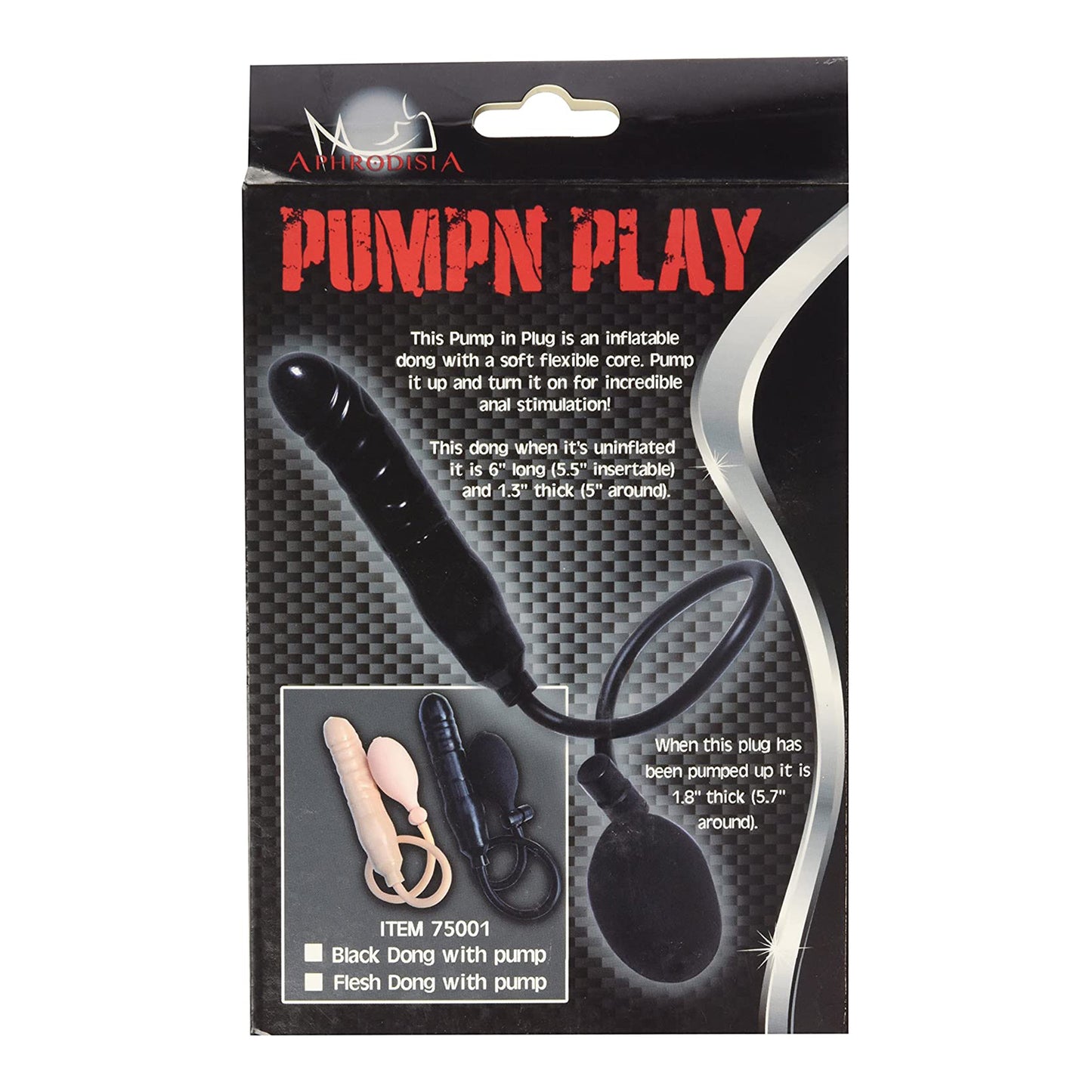 Inflatable Pump and Play Dildo, 5.5 inch