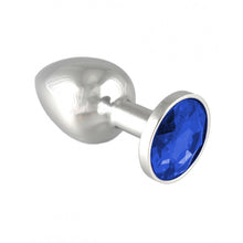 Load image into Gallery viewer, Metallic Silver Butt Plug with Diamond