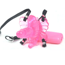 Load image into Gallery viewer, Mini Butterfly Strap On Vibrator with Dildo 6 inch