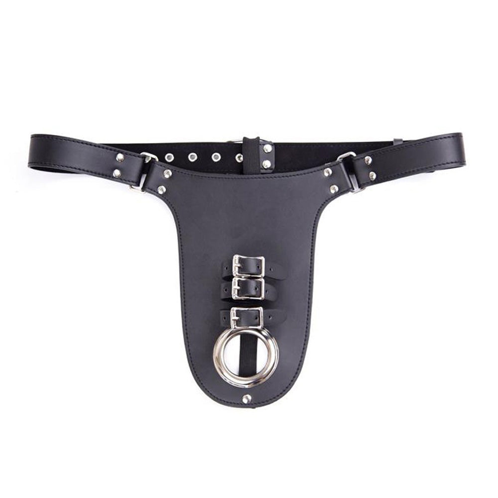 Chastity Harness with 3 Penis Straps