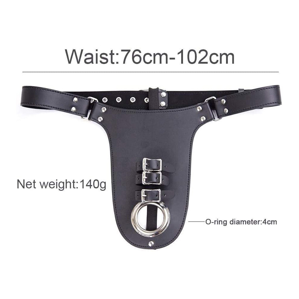 Chastity Harness with 3 Penis Straps