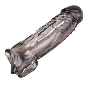 Clear Black 1 1/4 Inch Penis Extender