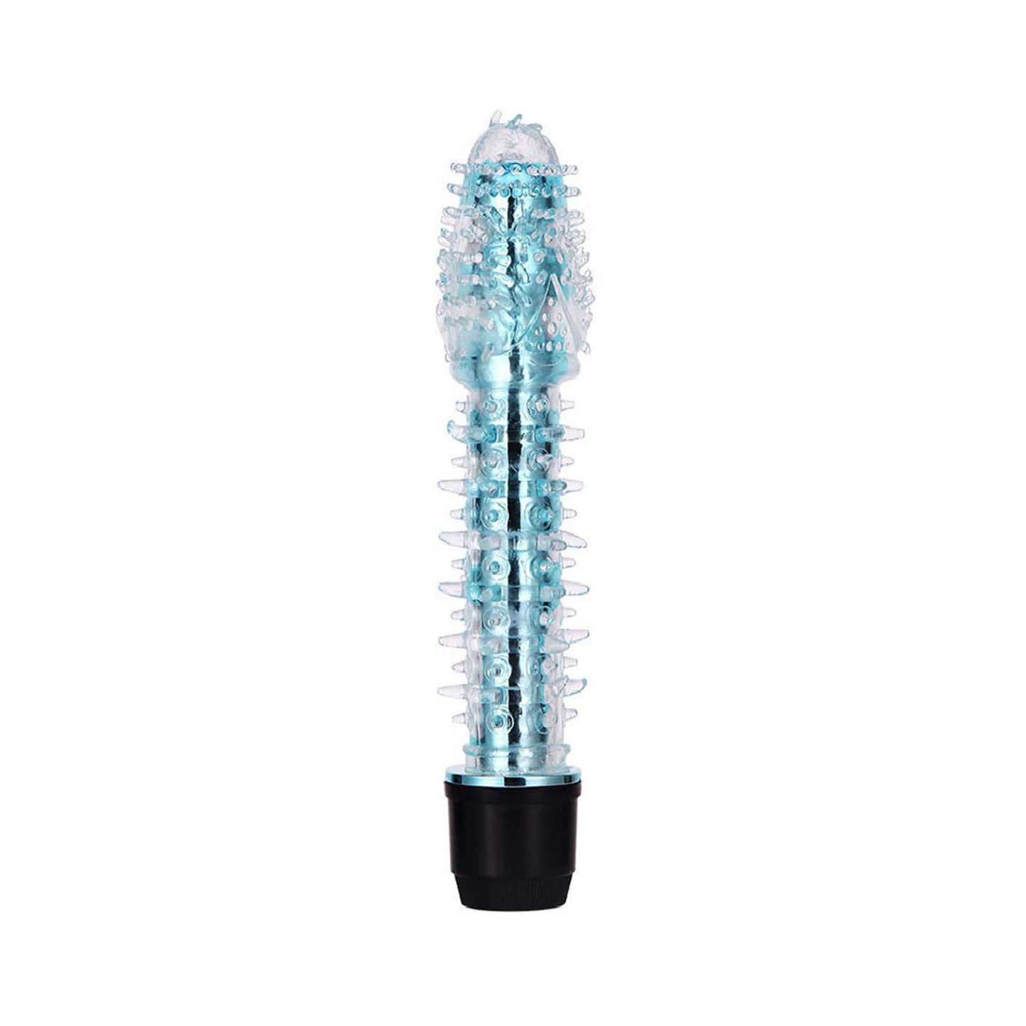 Crystal Fully Textured Spike Vibrator, 10 Function