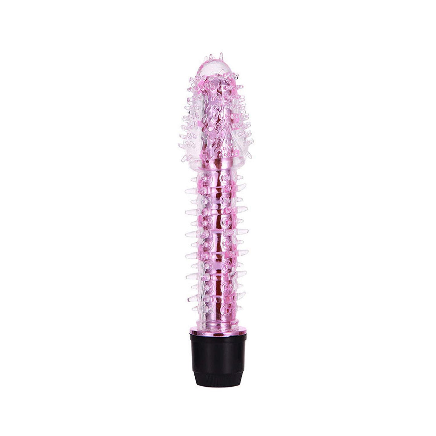 Crystal Fully Textured Spike Vibrator, 10 Function