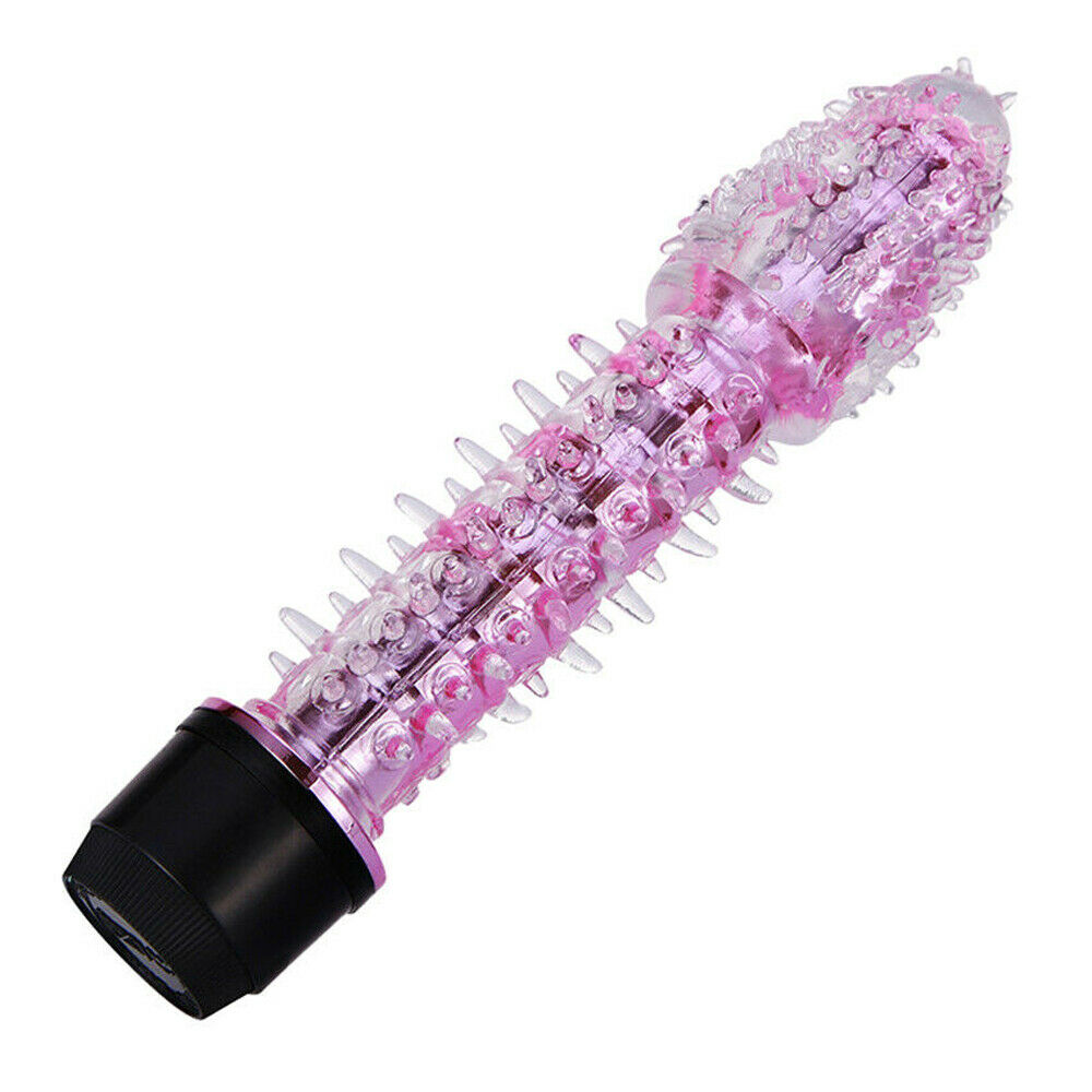 Crystal Fully Textured Spike Vibrator, 10 Function