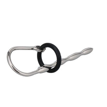 Load image into Gallery viewer, Stainless Steel Penis Plug with Silicone Rings Style D