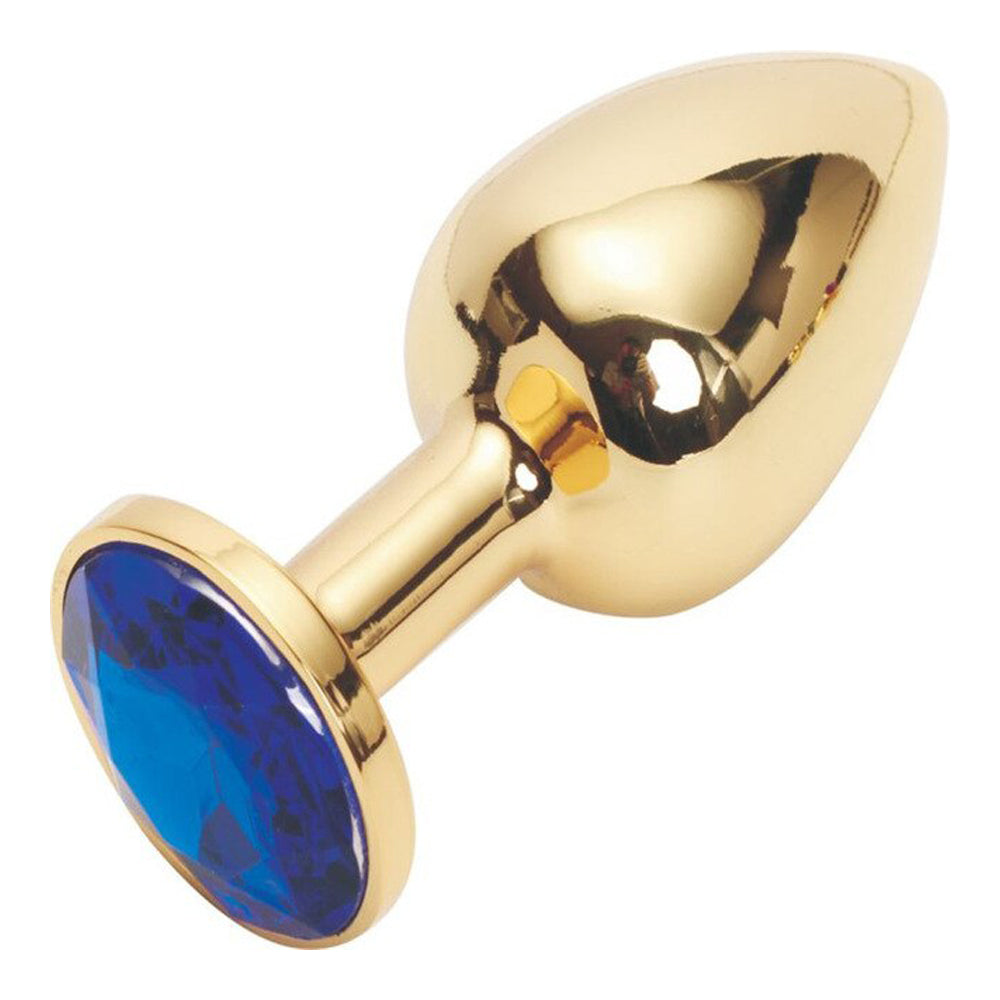 Metallic Gold Butt Plug with Diamond