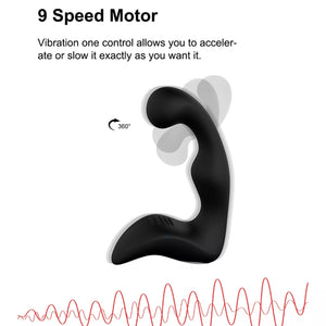 360 Rotation Remote Control Prostate Massager, 9 Function