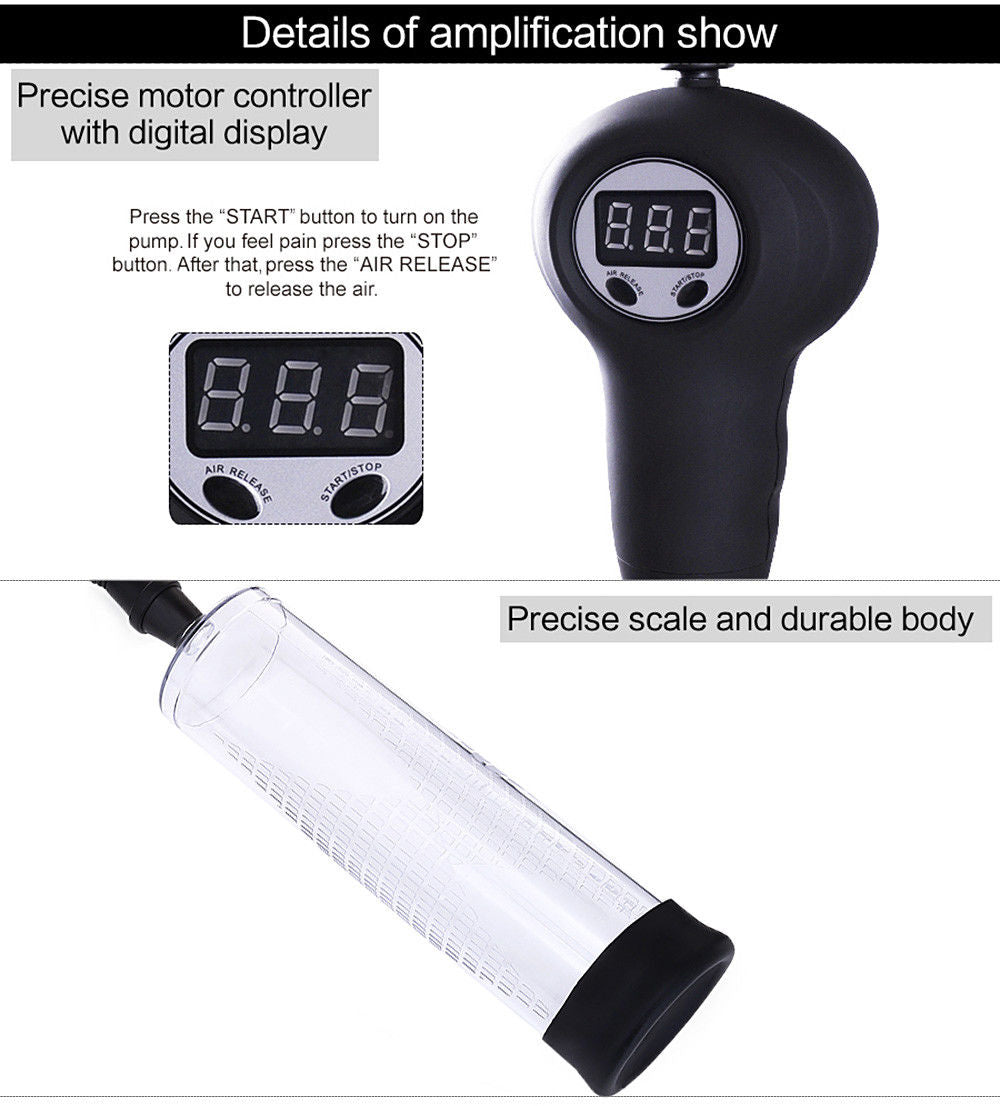 Beginner's Digital Display Grip Penis Pump