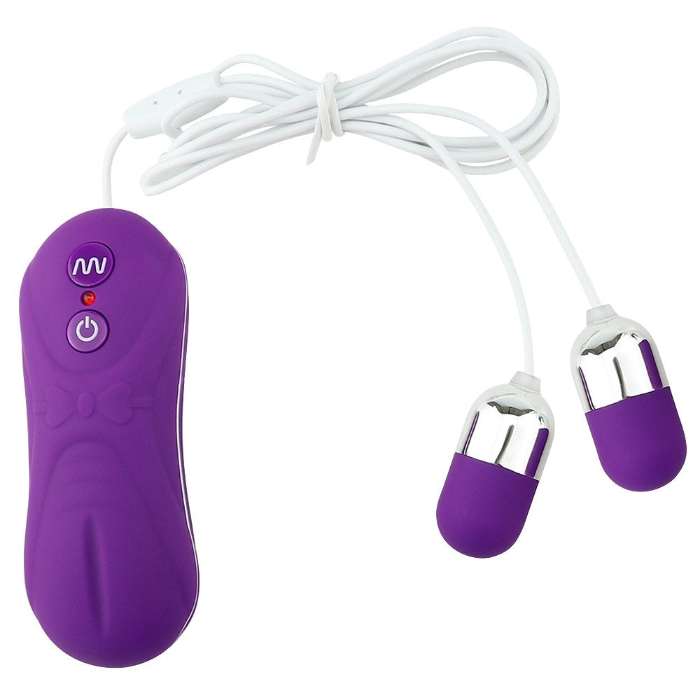 Dual Vibrating Mini Bullet Vibrator with Remote, 16 Function