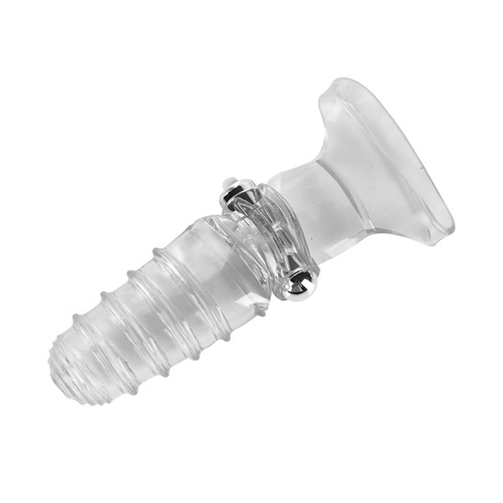 Double Finger Sleeve with Bullet Vibrator (Vibrating G-Spot & Clitoral honeypleasures Double Finger Sleeve with Bullet Vibrator (Vibrating G-Spot & Clitoral honeypleasures