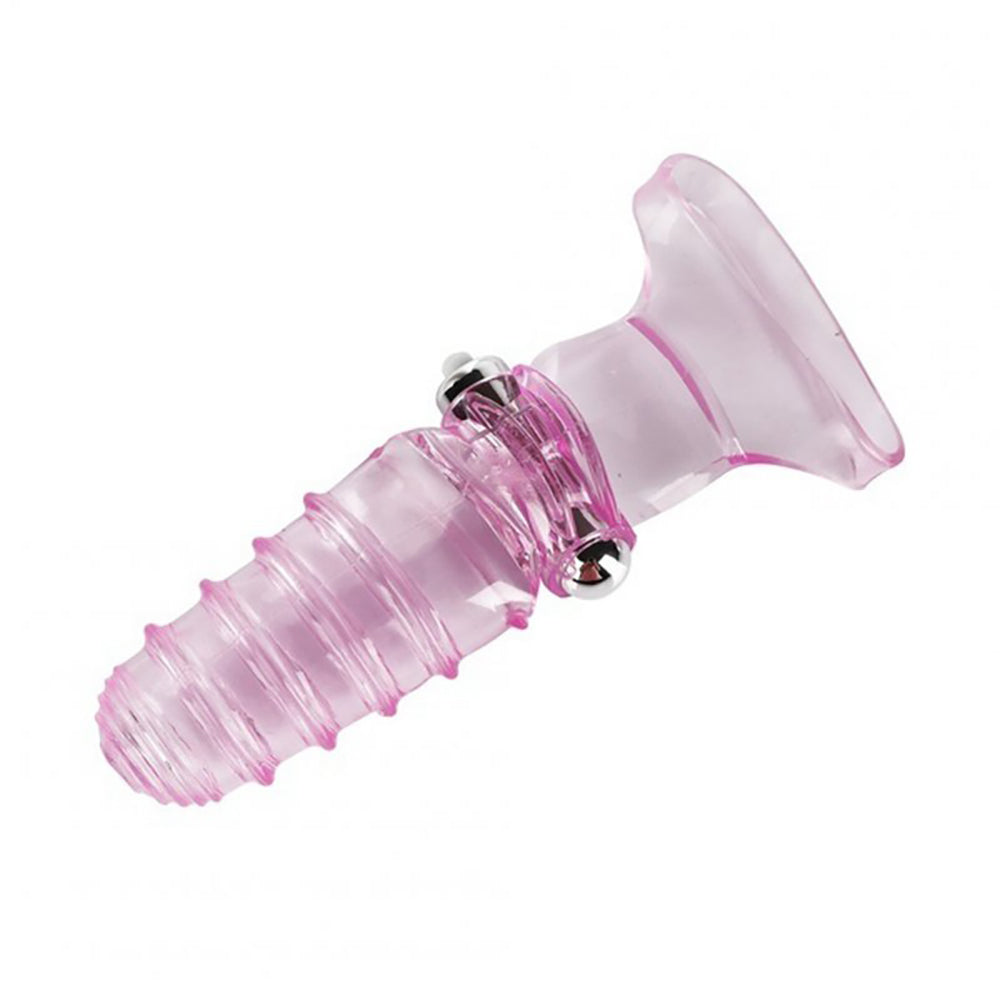 Double Finger Sleeve with Bullet Vibrator (Vibrating G-Spot & Clitoral Glove)