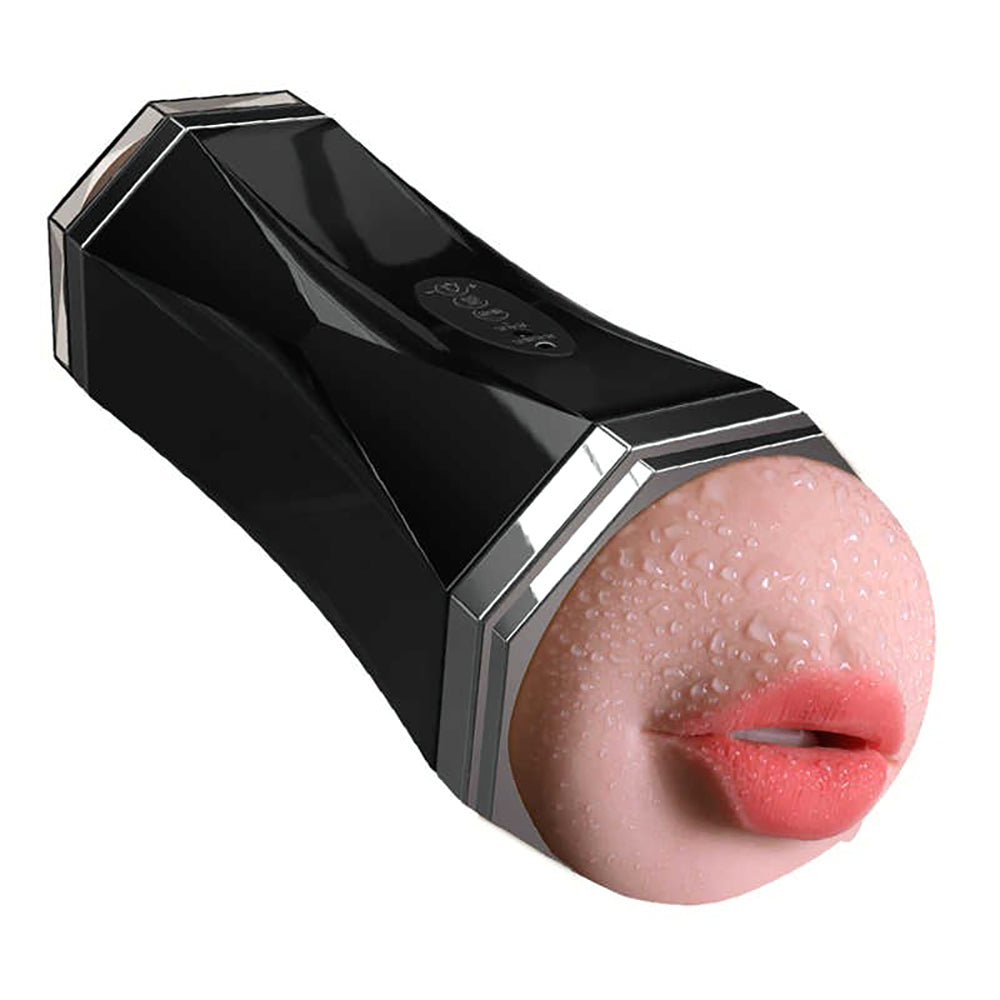 Automatic Rechargeable Voice Dual Channel Masturbator, (Vagina + Mouth), 8 Function