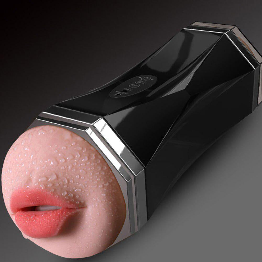 Automatic Rechargeable Voice Dual Channel Masturbator, (Vagina + Mouth), 8 Function