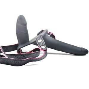 Silicone Dual Penis Strap-On, 5.3 inch