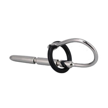 Load image into Gallery viewer, Stainless Steel Penis Plug with Silicone Rings Style E