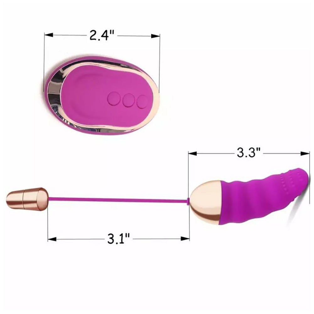 LX II Vibrating Love Egg Vibrator with Remote, 10 Function