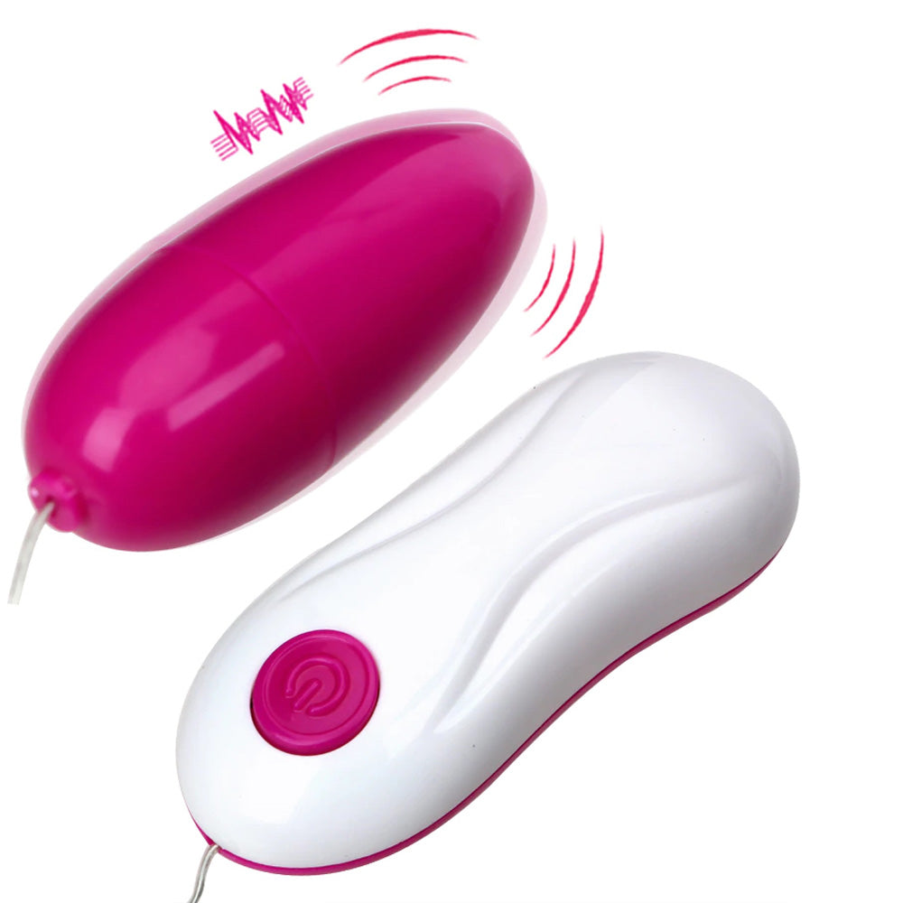 Wired Vibrating Egg with Remote, 12 Function